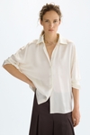 Silk oversize shirt