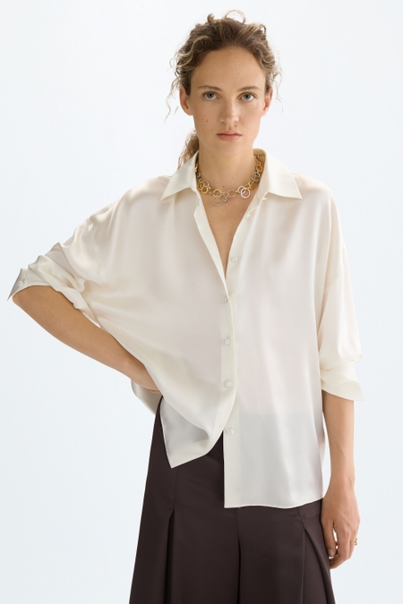 SILK OVERSIZE SHIRT