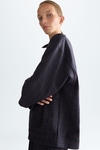 Cool Wool effect oversize blouse