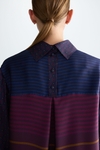 Milrayas print twill straight-fit blouse