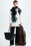 Pincelada Ocho print twill A-line shirt
