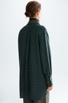 Jacquard oversize long shirt