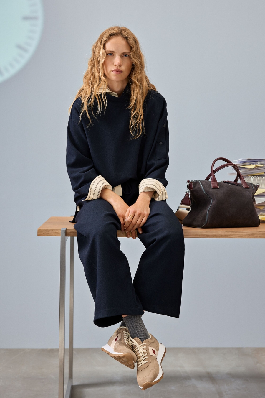 CREPE OVERSIZE SHIRT WITH SNAPS