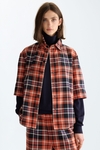 Chequered cotton twill straight-fit shirt
