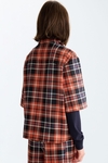 Chequered cotton twill straight-fit shirt