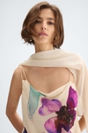 Print georgette A-line top