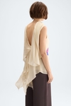 Print georgette A-line top