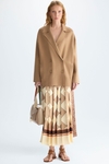 Double-faced stretch-knit oversize jacket