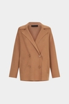 Chaqueta oversize punto stretch doble faz