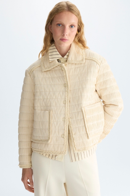 CHAQUETA EVASÉ NYLON PLISADO ACOLCHADO