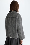 Tweed oversize short jacket