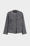 Tweed oversize short jacket