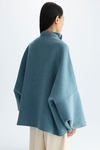 Double-faced wool reversible short coat