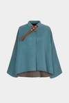 Double-faced wool reversible short coat