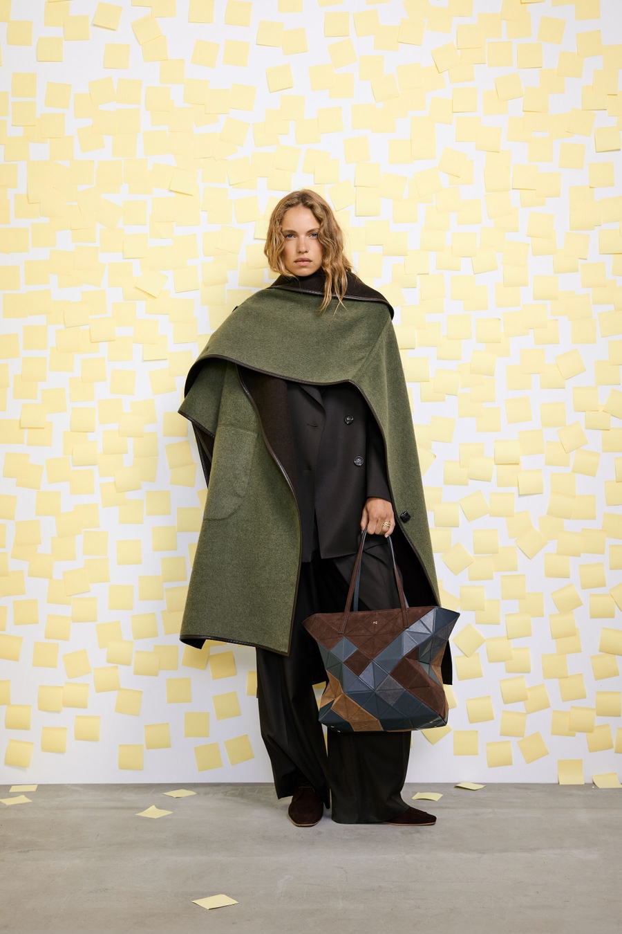 DOUBLE-FACED WOOL OVERSIZE CAPE