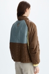 Bauhaus quilted nylon bomber coat