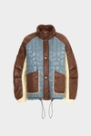 Bauhaus quilted nylon bomber coat