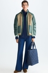 Bauhaus quilted nylon bomber coat