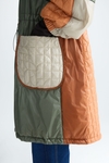 Hooded Bauhaus quilted nylon coat