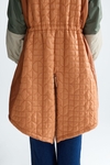 Hooded Bauhaus quilted nylon coat