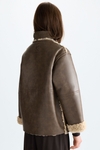 Chaquetón reversible efecto piel borreguillo