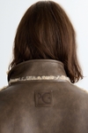 Chaquetón reversible efecto piel borreguillo