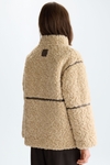 Chaquetón reversible efecto piel borreguillo
