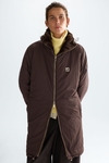 Faux-fur nylon reversible coat