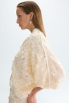 Sequinned tulle bomber jacket