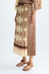 Gambito Gutenberg print twill A-line skirt
