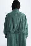 Nylon oversize light trench coat