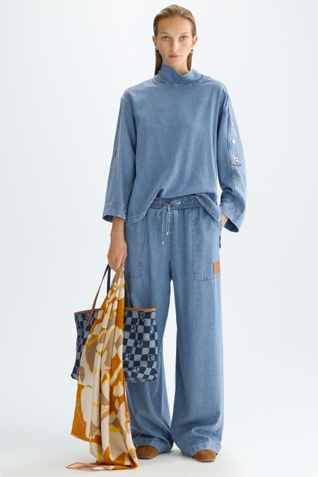 TENCEL PYJAMA-STYLE TROUSERS