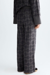 Teddy jacquard straight-leg pyjama-style trousers
