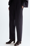 Cool Wool effect straight-leg trousers