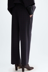 Cool Wool effect straight-leg trousers