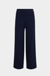 Stretch-knit straight-leg trousers