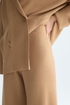Double-faced stretch-knit straight-fit trousers