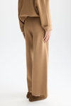 Double-faced stretch-knit straight-fit trousers