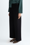 Double-faced stretch-knit straight-fit trousers