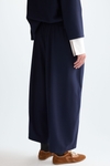 Crepe barrel trousers