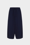 Crepe barrel trousers