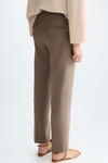 Double-faced straight-leg trousers