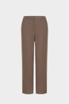 Double-faced straight-leg trousers