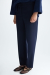 Double-faced straight-leg trousers