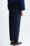 Double-faced straight-leg trousers