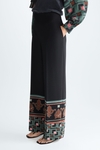 Africubo Ornamental print crepe wide-leg trousers