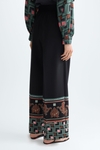Africubo Ornamental print crepe wide-leg trousers
