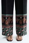 Africubo Ornamental print crepe wide-leg trousers