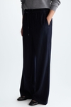 Pinstriped wool pyjama-style trousers