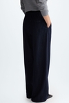 Pinstriped wool pyjama-style trousers